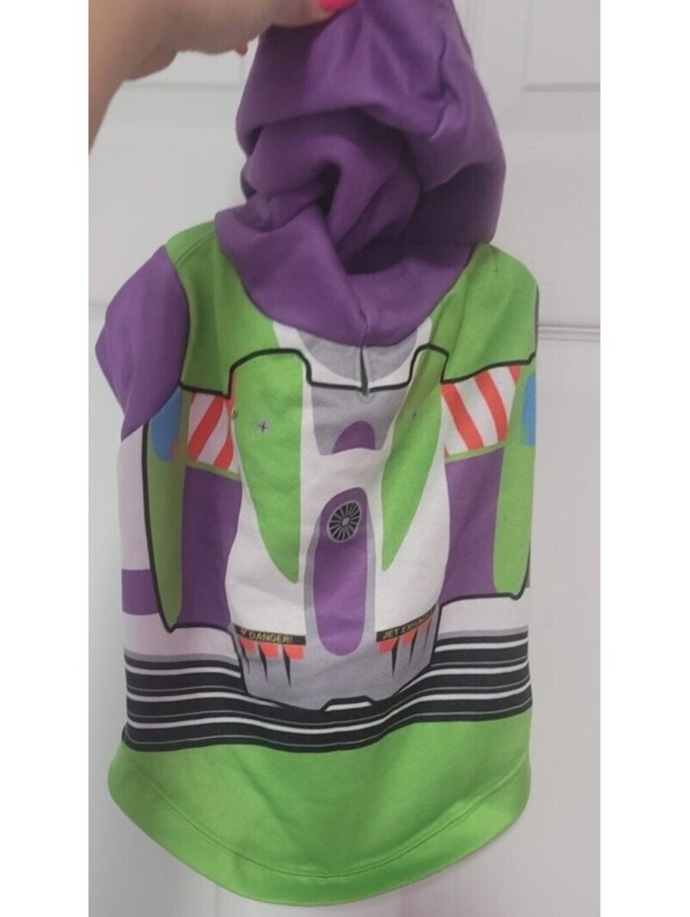 DISNEY'S PIXAR TOY STORY BUZZ LIGHTYEAR HOODIE SWEATSHIRT PET DOG SIZE LARGE